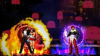 Kyo SL VS. Ariel (Iori SL) [KOF MUGEN]
