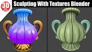 Sculpting With Textures in Blender 3.5
