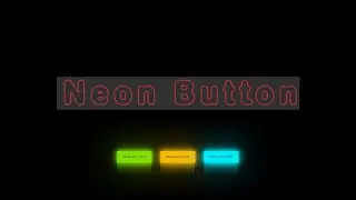 Neon Button Animation effects on hover | html, Css snake Border