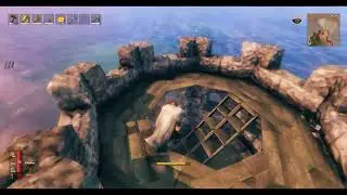 Survival Base Castle in Valheim Mistlands