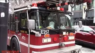 Chicago Fire Dept. Aerial Tower 1 & Engine 1 (both spares) Responding