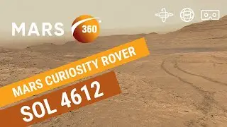 Mars 360: NASA's Mars Curiosity Rover - Sol 4612 (360video 8K)