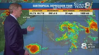 Subtropical Depression Four forms well off coast of Nantucket, no threat to Florida