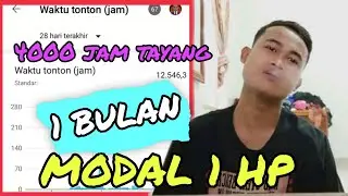 TEMBUS 4000 JAM TAYANG DALAM SEBULAN?? BISA DIMONETISASI