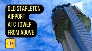 Old Stapleton Airport Air Traffic Control Tower From Above | Epic Drone Footage in Cinematic 4K 𖥂🛰📸