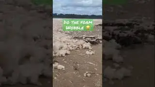 Want To See Dancing Foam | Watch Sea Foam Wobbling | Australia Flooding 2022 Effects on Beaches