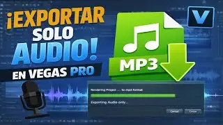 🔥 Exportar solo audio (MP3) en VEGAS Pro y solo la parte que quieres (loop region)