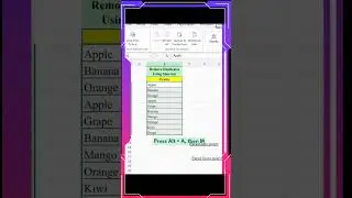 Remove duplicates in excel #excel #shorts #shortsfeed