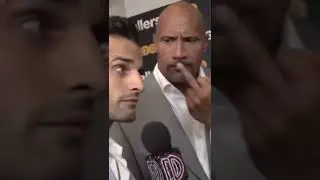 Guy thanks the rock for flipping him off... 😱🤯