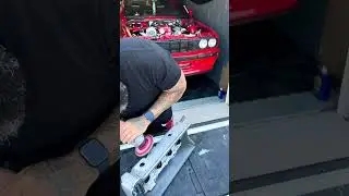 Weld bungs and powder coat k24 valve cover