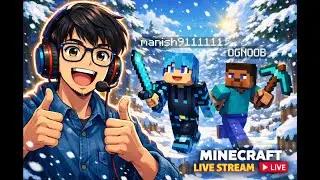🔥 Minecraft Live Stream Hindi | Survival With Friends ❄️🎮 DAY - 2