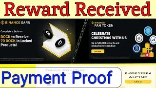 Unlocking Binance FAN TOKEN and DOCK Quiz Rewards