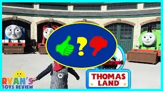 GIANT THOMAS AND FRIENDS kids Train rides at Thomas Land - Video Review