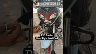 TVS Raider Head Light Modified ❤️&zwj;🔥❤️&zwj;🔥 #shorts #trendingshorts #tvsraider125bs6 #bikesticker