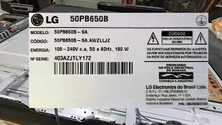 Tv LG plasma 50PB650B defeitos