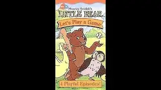 Opening to Little Bear: Let's Play a Game 2001 VHS (Promotional Copy)