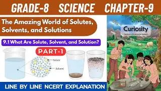 Grade 8 Science Curiosity Chapter 9 The Amazing World of Solutes Solvents and Solutions | Part 1