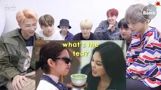 BTS Reaction to JENNIE being mood for 2 minutes straight