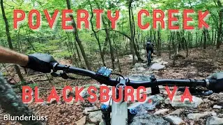 Riding Poverty Creek Trail System in Blacksburg, VA... Awesome trails!