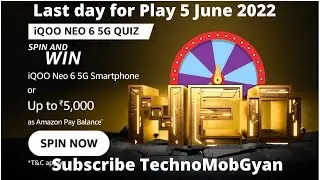 Amazon iQOO Neo Series Smartphone Spin & Win
