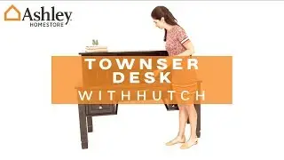 Ashley HomeStore | Townser Desk With Hutch