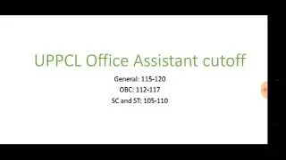 UPPCL office Assistant expected cutoff