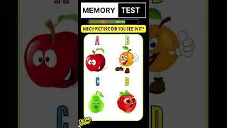 Memory Test 🤩 8 || #shorts #challenge #memorytest #quiz