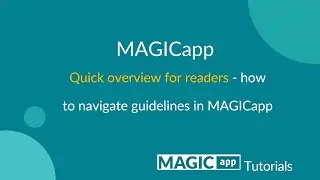 MAGICapp - Quick overview for readers