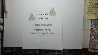 FACEBOOK LIVE - HEIDI HOBSON Slimline Butterfly window card