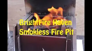 BrightFire Haven Smokeless Fire Pit - The Pinnacle of Design and Engineering Excellence