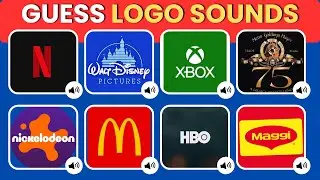 ‎Guess The Logo Sound 🤔💭🔊🎵 Netflix , maggi , HBO, McDonald's|Logo quiz|
