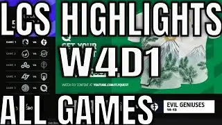 LCS Highlights ALL GAMES W4D1 Summer 2021