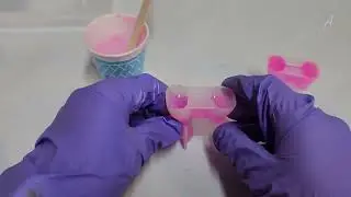 Cute Pink Resin Balloon Dog