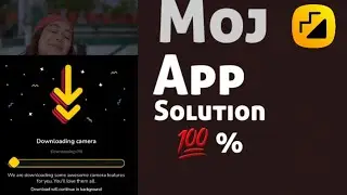 moj app me download camera kaise kare 🤔 | moj app ka camera download nahi ho raha hai 🥺😫
