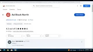 Ad Block North adware-type extnsion removal.