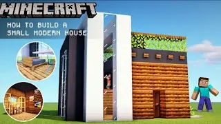 Minecraft : How To Build A Small & Chunk Modern House /Tutorial