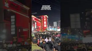 New year crowd at Church Street Bangalore #churchstreet #newyear2024