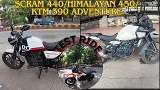 Royal Enfield Himalayan 450 review| Scram 440 review | KTM 390 adventure review 2025.