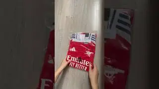 ASMR Arsenal Shirt Unboxing &ndash; DHgate Replica Jersey | No Talking #shorts #arsenal #asmr #dhgate
