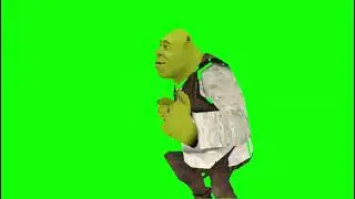 Шрек танцует под какой-то бит на зелёном фоне | Garry's Mod