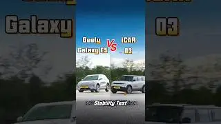Geely Galaxy E5 VS iCAR 03 Moose Test#geely #moosetest
