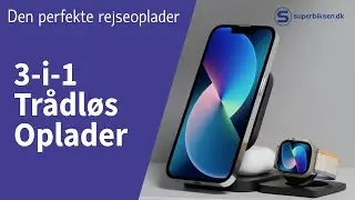 3-i-1 Tr&aring;dl&oslash;s oplader magnetisk MagSafe