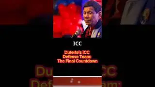 Duterte's ICC Defense Team: The Final Countdown #ICCDefence #CrimesAgainstHumanity #LegalTeam