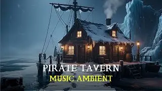 Falling Snow at the Celtic Tavern | Warm Fireplace Crackles & 3 Hours of Medieval Calm