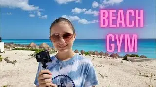 Gym on the beach! Cancun still suprise me!