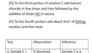 WAEC 2025 CHEMISTRY PRACTICAL PREPARATION: Qualitative Analysis. CuSO4 and glucose