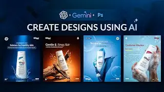 Create Social Media Posts using Gemini & ChatGPT | AI Images & Design Tutorial