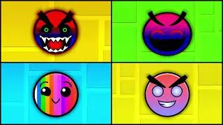 All Fire In The Hole Normal and Reverse | Geometry Dash