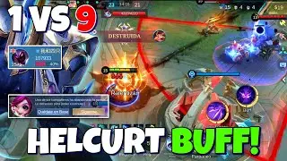 HELCURT 1 VS 9 💀 ASÍ DE FUERTE QUEDÓ TRAS EL BUFF – MLBB ESP