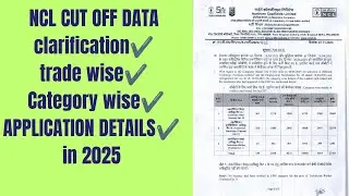 NCL TECHNICIAN CUT OFF MARKS 2025 & no of applicat #iti #job #ncl #technician #cutoff #govtjob 